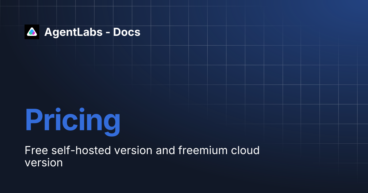 Pricing | AgentLabs - Docs